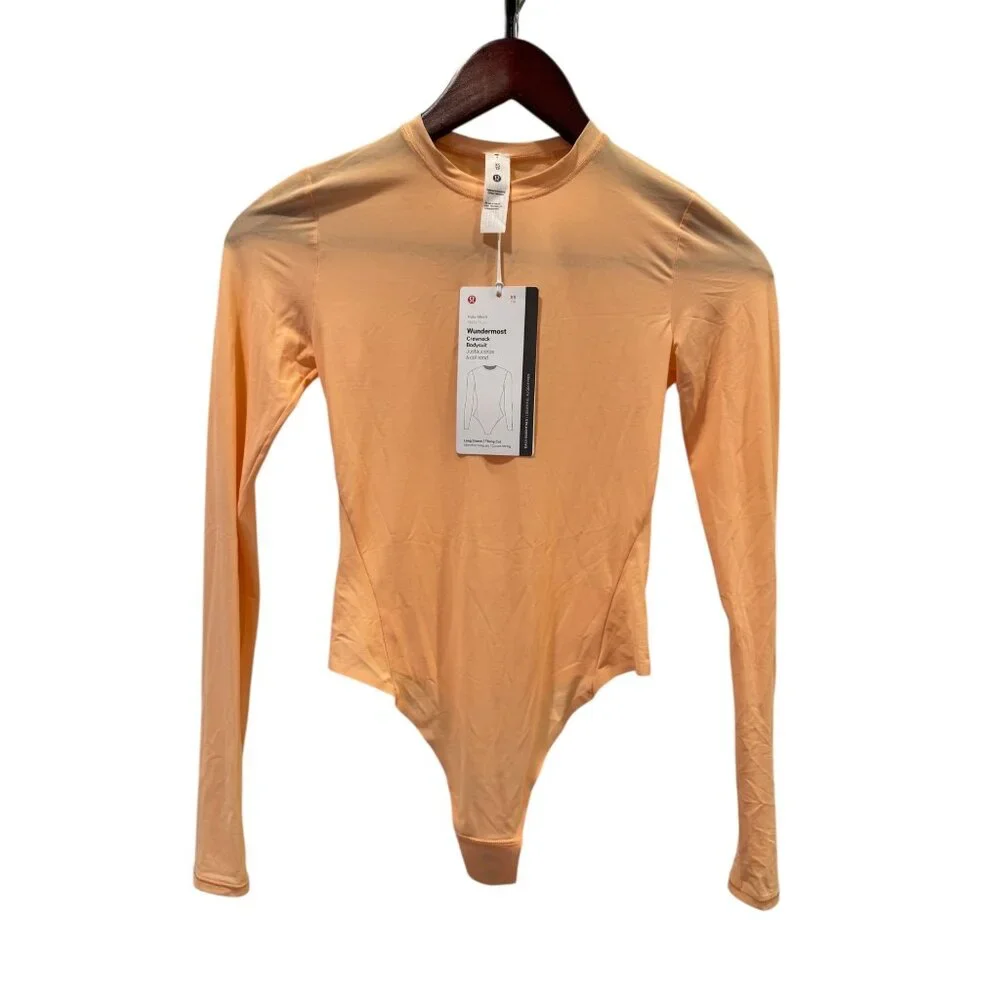 Lululemon‎ Wundermost crewneck bodysuit Nulu mesh